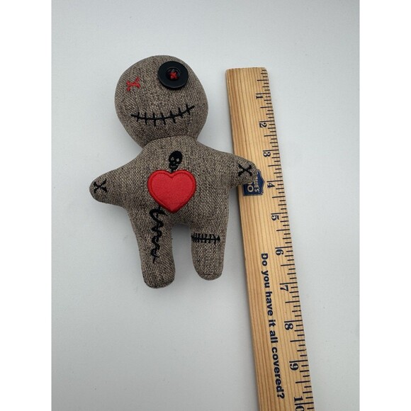 Creepy Voodoo‎ Doll Plush 6.5” Goth Emo Haunted Punk Cute Weird Halloween Scary - Picture 7 of 7